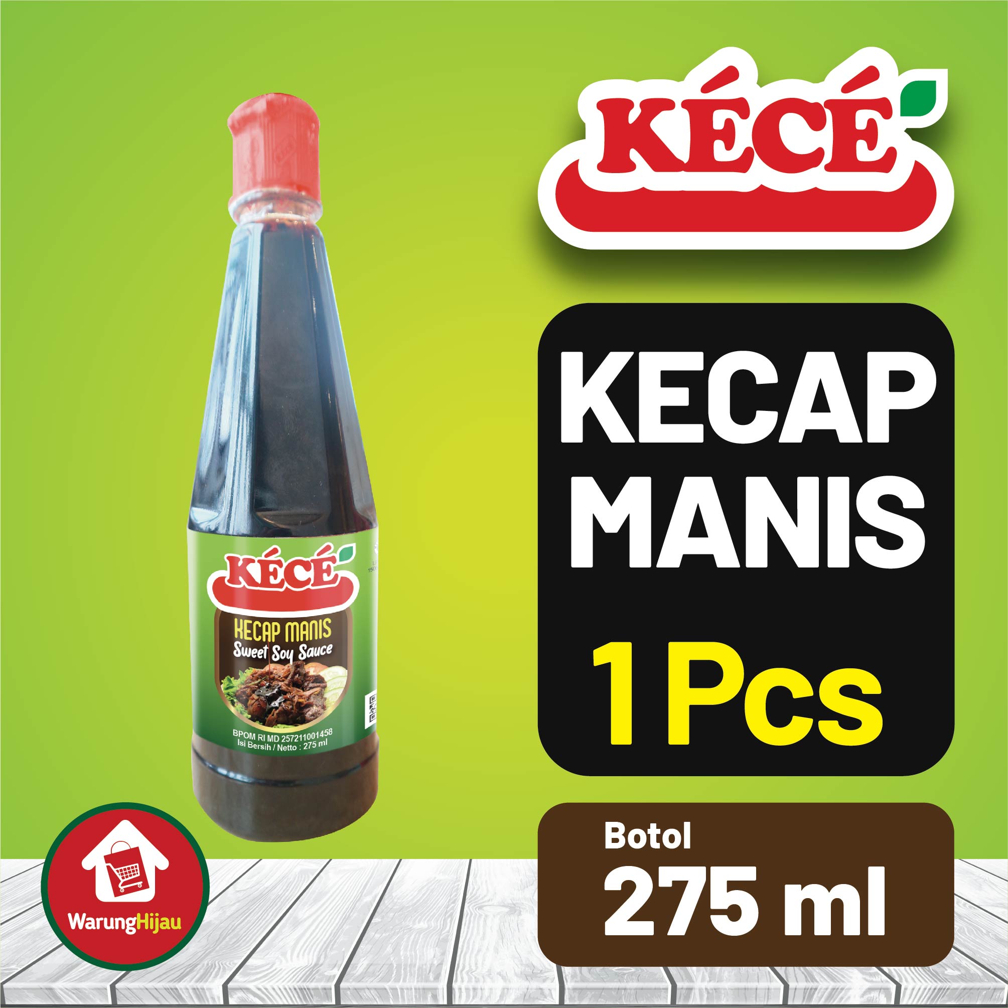 Kecap Manis KECE Botol 275 ml
